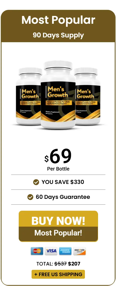 Men’s Growth three bottles order